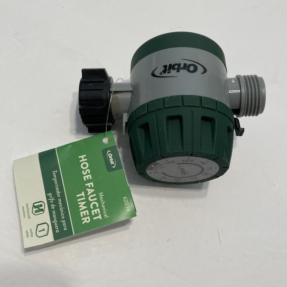 NEW Orbit 62034 Durable High Impact Plastic Mechanical Hose Faucet Timer Water